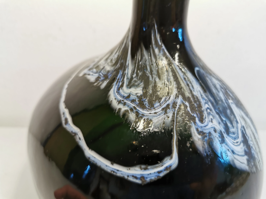 Art glass table lamp designed by Michael Bang, manufactured by Holmegaard in Denmark 1973-1976