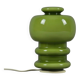 Vintage 1970s Green Cased-Glass Mushroom Lamp From Sweden.