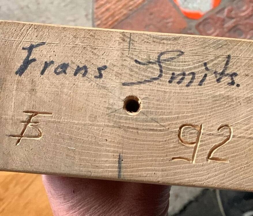 Wooden sculpture female nude, 1992