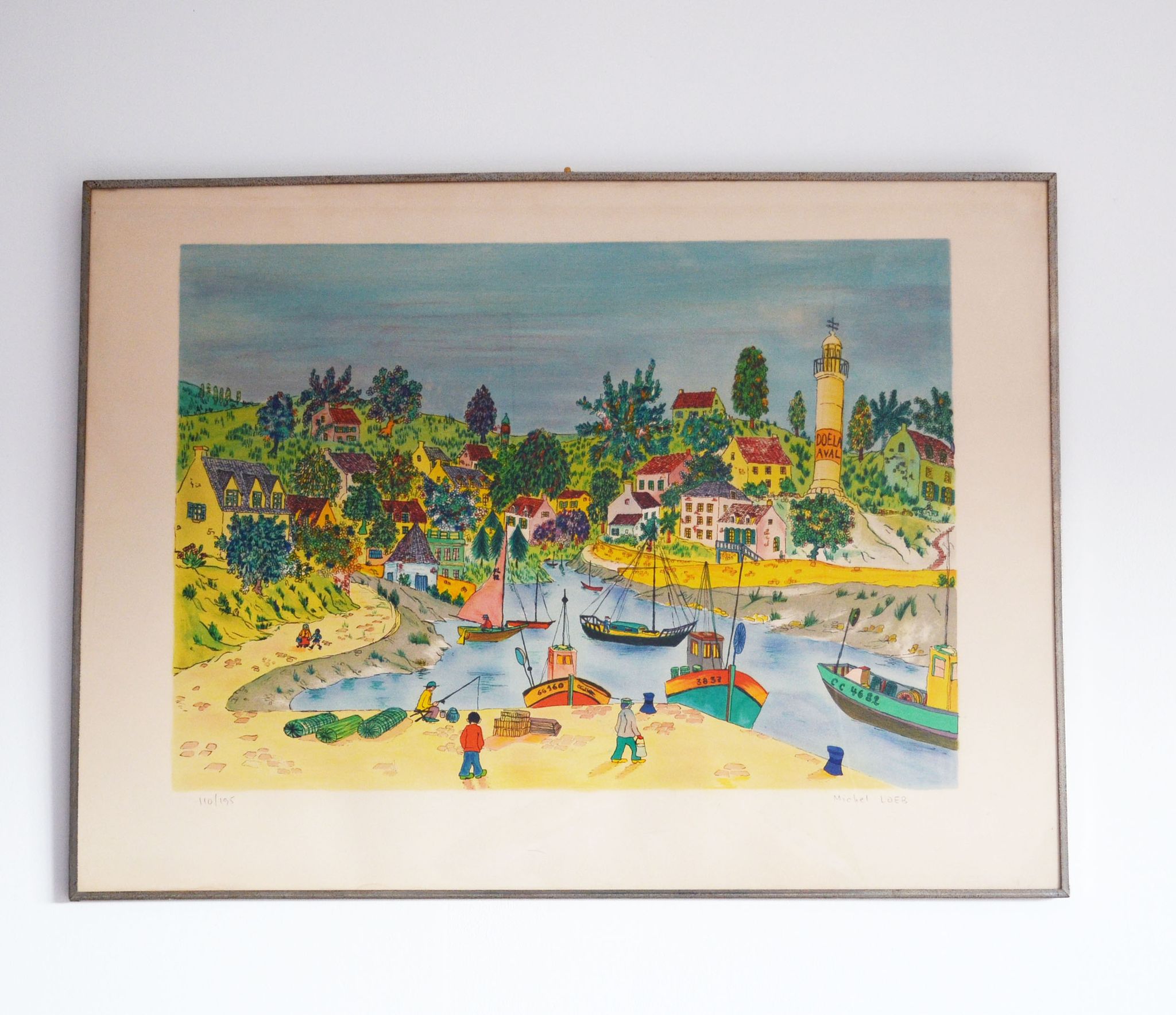 Lithographie signée michel loeb