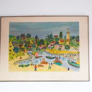 Lithographie signée michel loeb