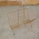 Magazine rack in gilded metal, early 1970s