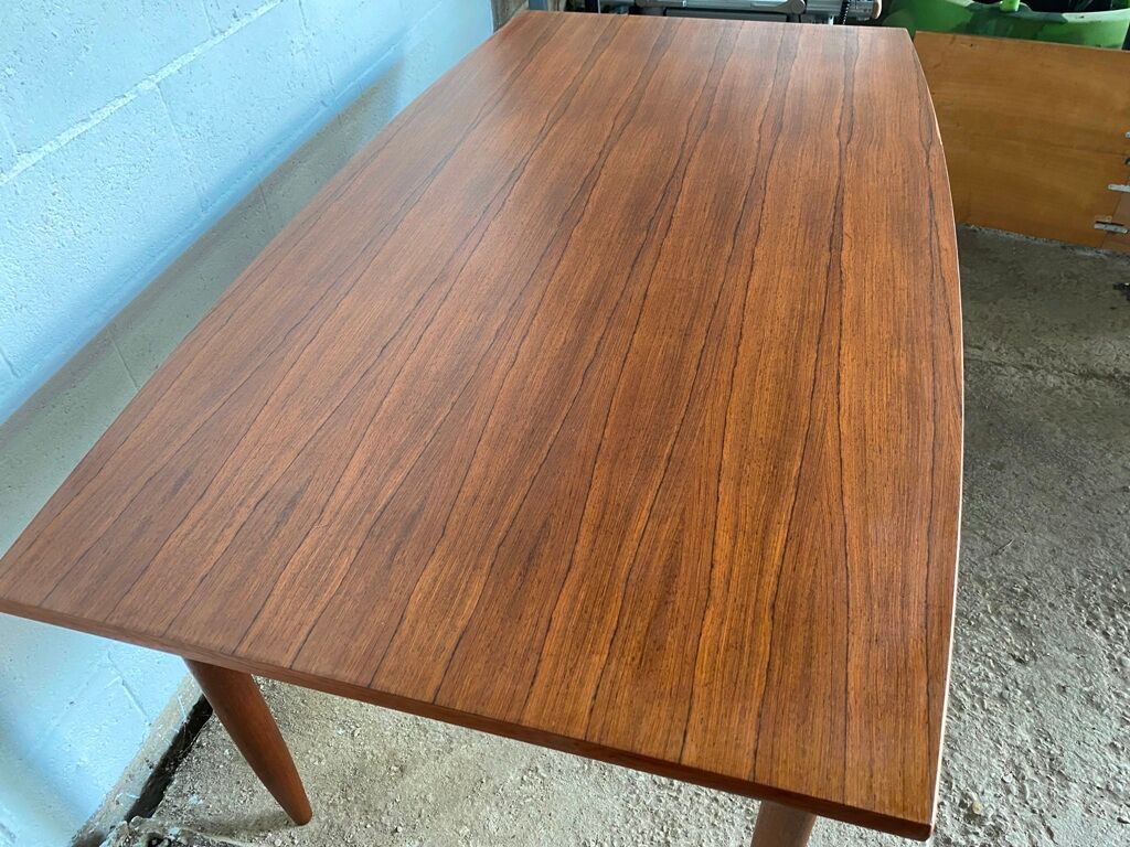 Scandinavian table in teak and rosewood vintage 60s