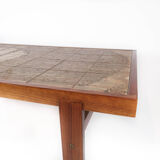 Coffee table in teak with tiles of Danish design, 1960s