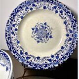 4 old Moustiers plates