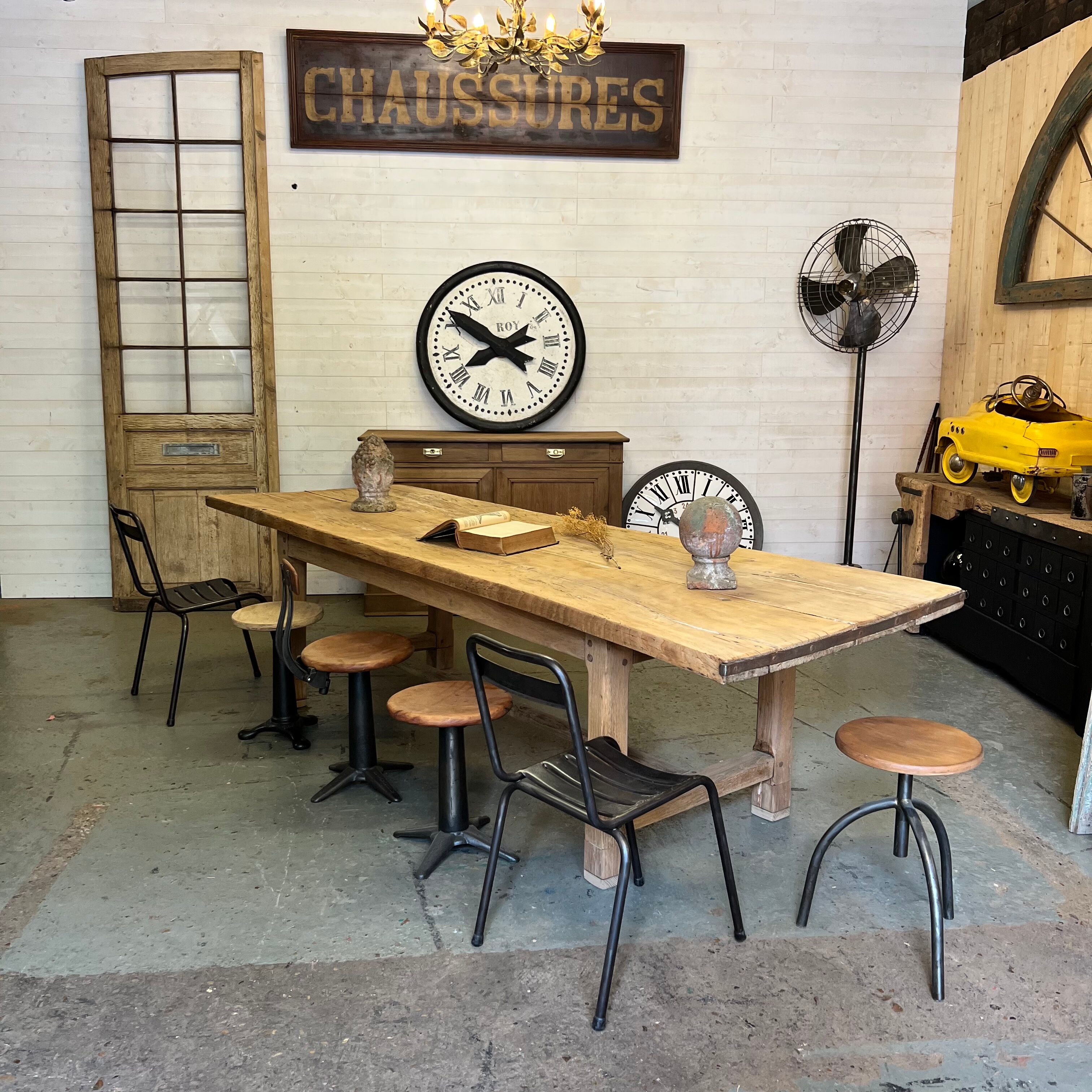 Table de ferme en chêne XXL