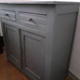 Vintage gray Parisian sideboard