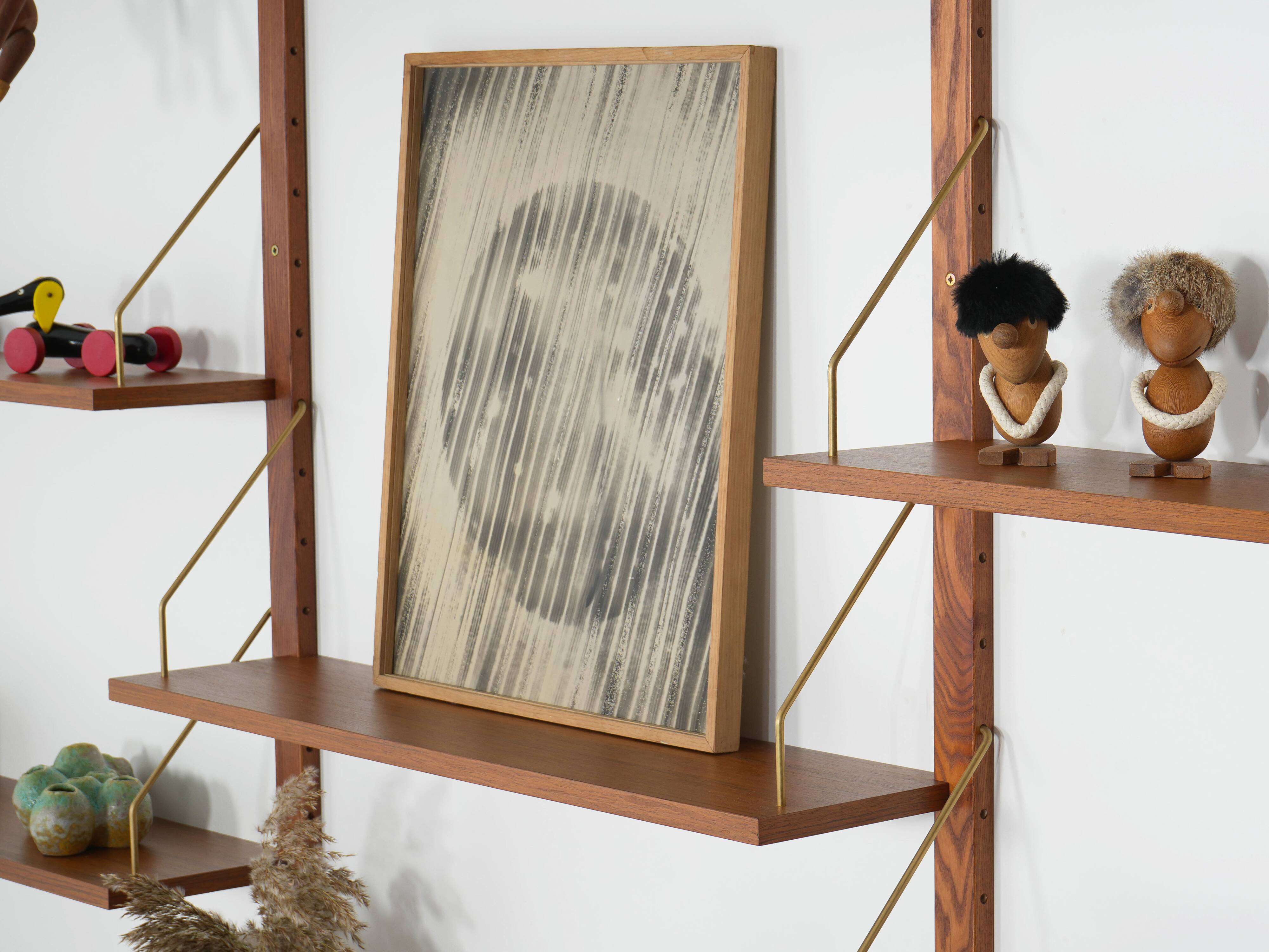 Teak modular shelving unit, Danish design, 1960s, made in Denmark