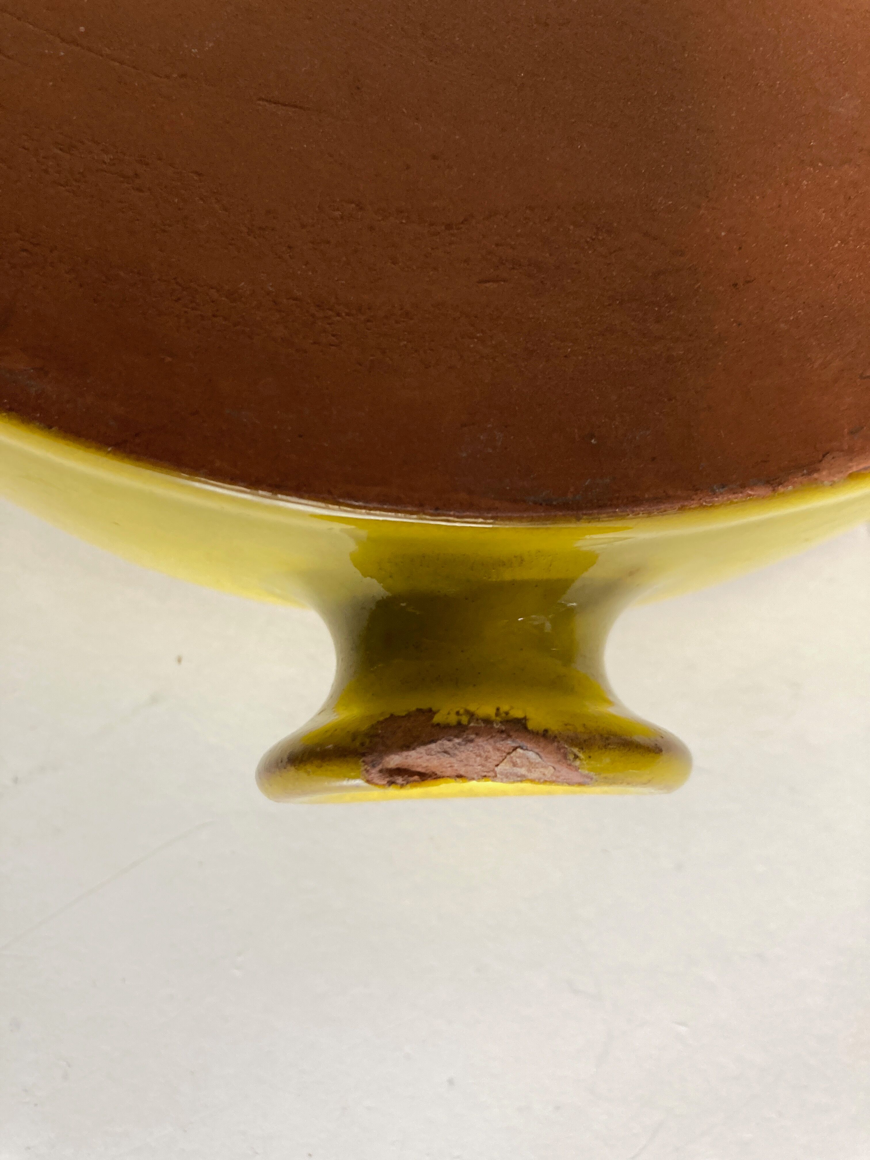 Modernist centerpiece in glazed clay 1970