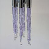 1970s Murano Iridescent Glass Ceiling Chandelier