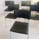 Set of six Sparta leather chairs by Christoph Hindermann for Dietiker, 1990s.