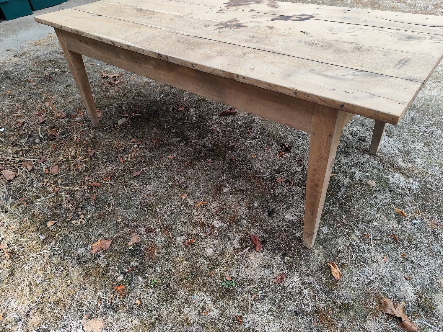 200 cm Solid oak farmhouse table