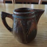 Flamed stoneware creamer by g metenier