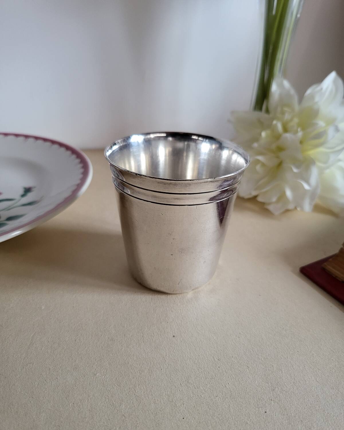 Silver-plated metal timbale BOULENGER
