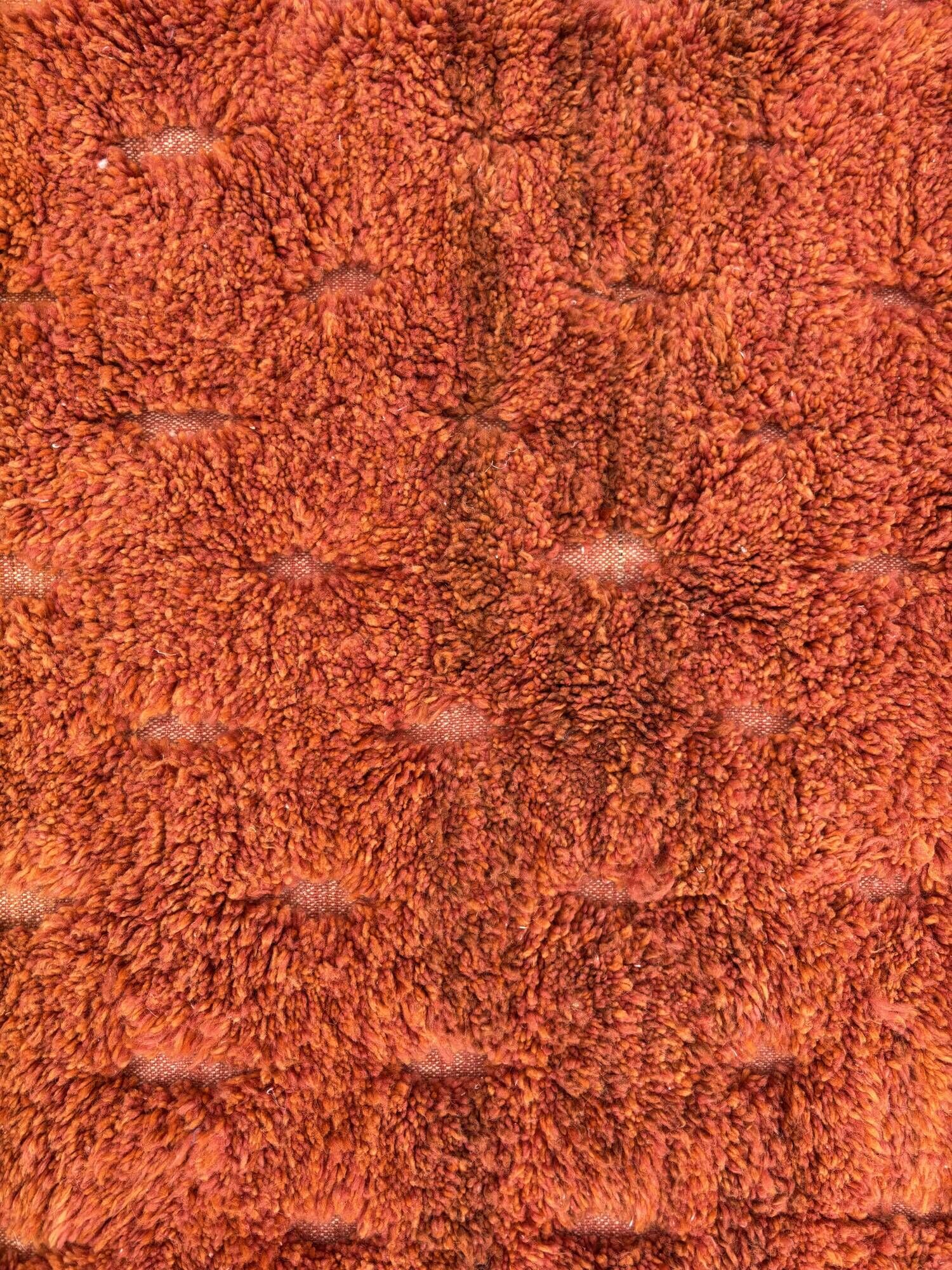 Naraja/ Mrirt Berber rug in orange natural wool