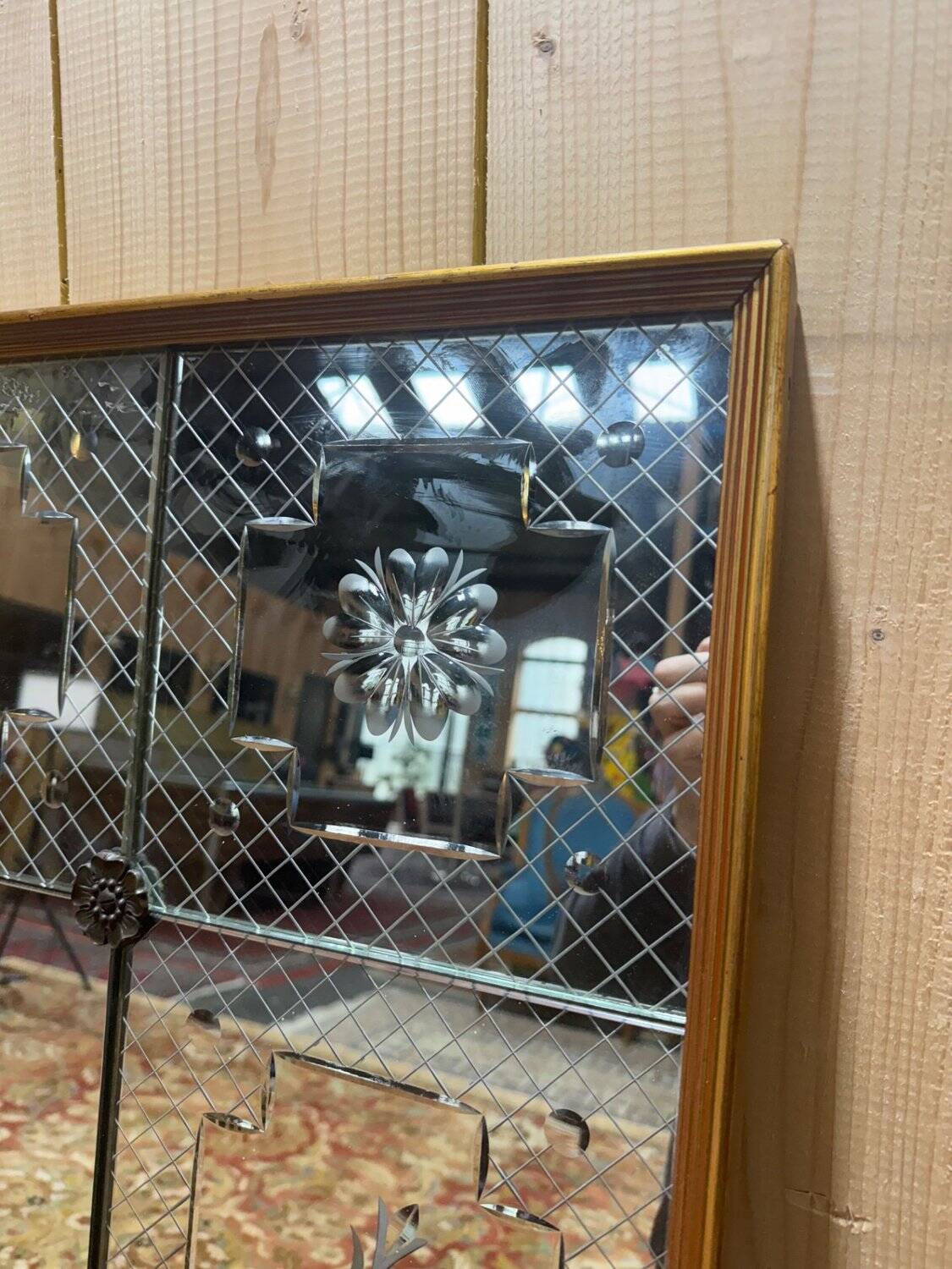 Bistro mirror - Venetian Art Nouveau style