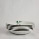 6 Vintage Luneville earthenware soup plates