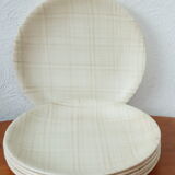 Six plates of Salins 50s