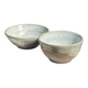 Duo of small brown bowls and speckled glazed ceramic (1top + 1bottom)