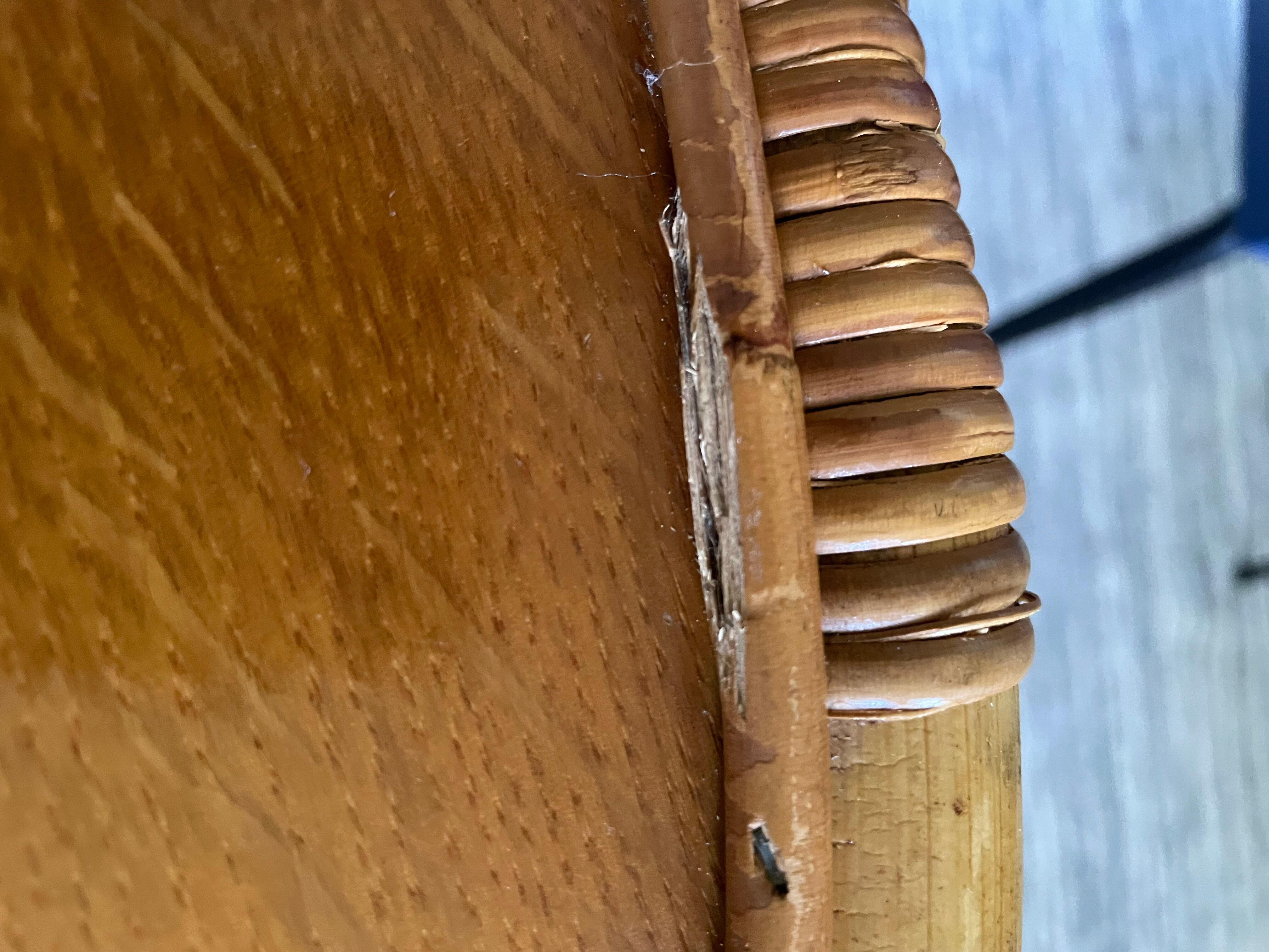 Table basse en rotin