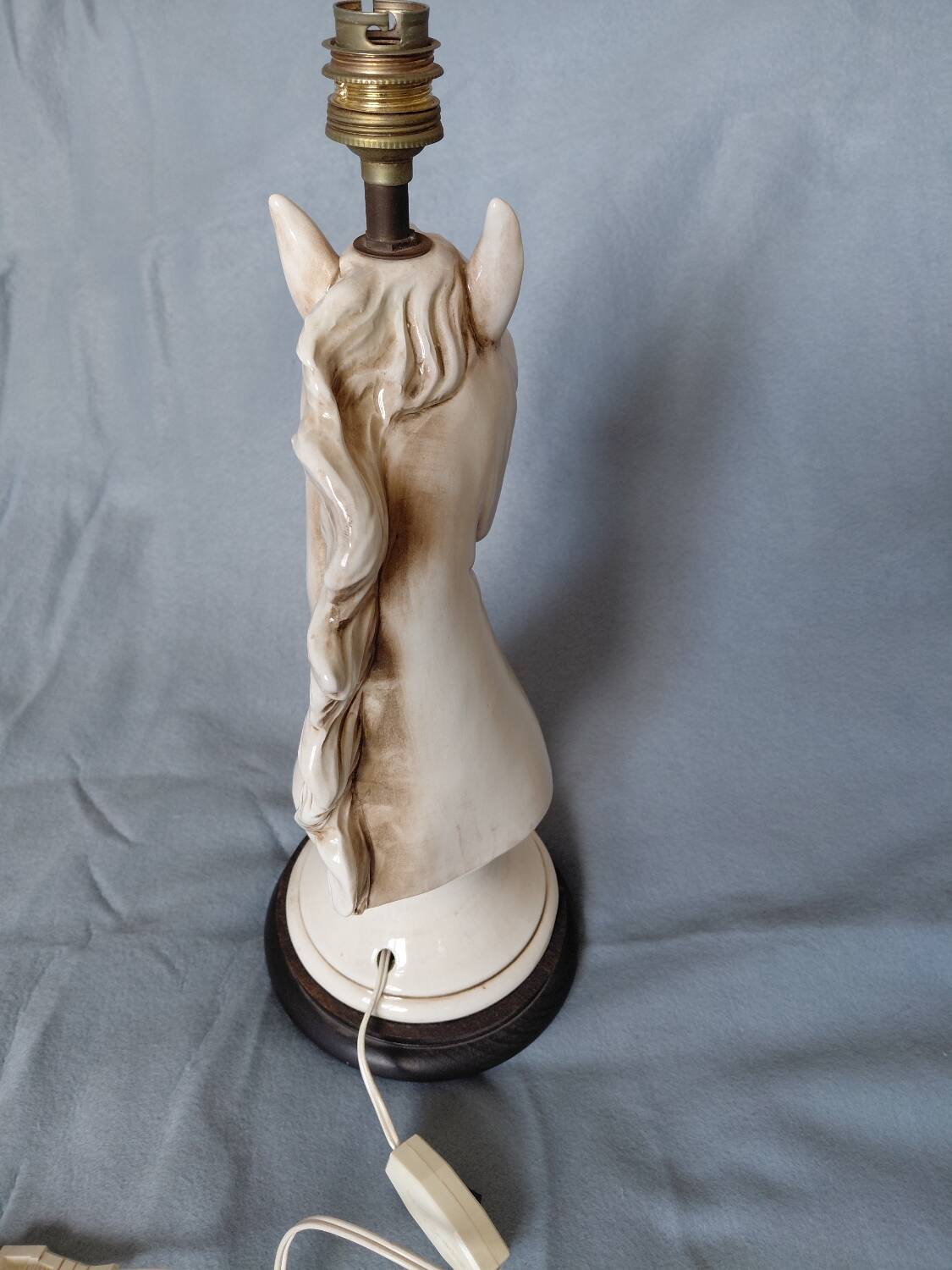 1970s ceramic horse lamp