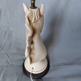 1970s ceramic horse lamp