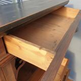 High chest of drawers furniture XIXth with niche