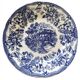Lot de 8 assiettes Ironstone Tableware CBM bleu & white 1987 décor cottage