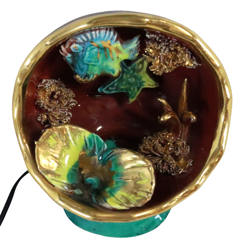 Vintage Vallauris ceramic table lamp lamp