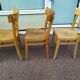Lot de 12 chaises de bistrot bar bois vintage luterma