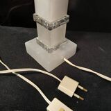 Vintage art deco globe skyscraper lamp