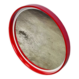 Vintage red space age mirror 57cm