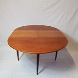Danish teak dining table with extension cords 1960