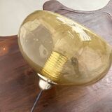 Blown glass paste pendant light, 1970s