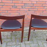2 x Hans Olsen chairs for Frem Røjle, Denmark, Set de Lux, 1960s