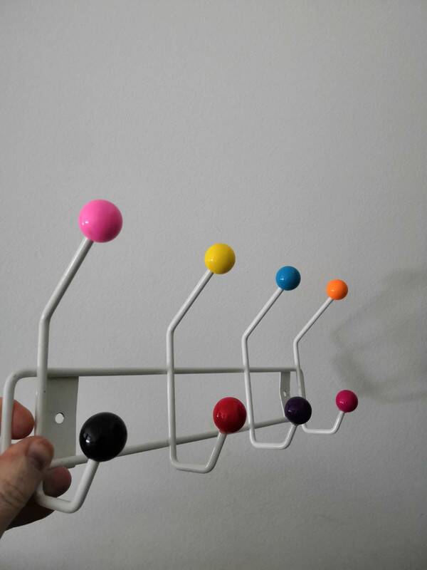 small vintage metal rack Sputnik Atomic