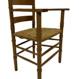 Art Deco chair minimalist oak wicker minimalist design