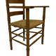 Art Deco chair minimalist oak wicker minimalist design