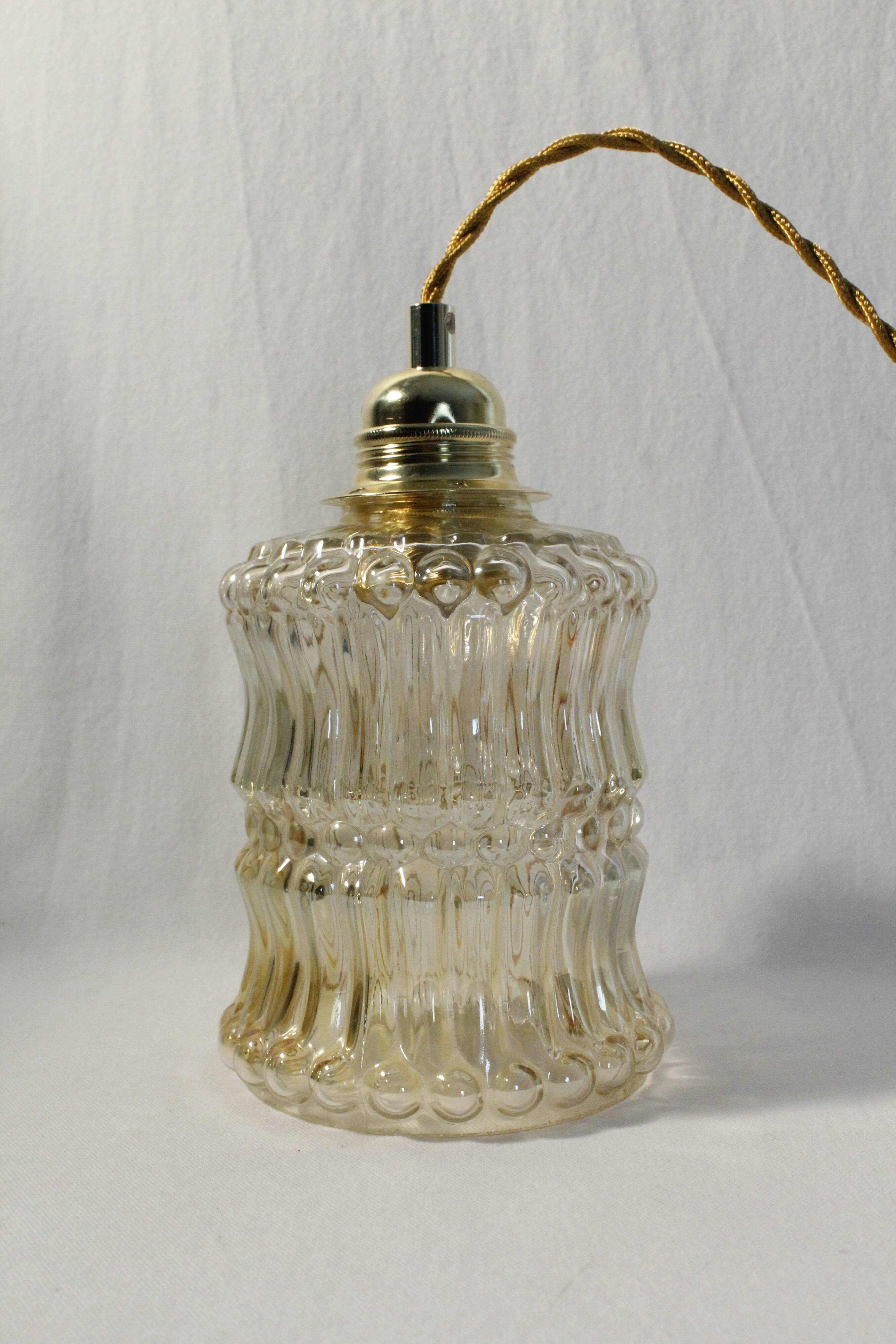 Vintage amber glass sweeper