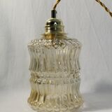 Baladeuse vintage en verre ambré