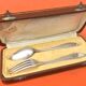 Art Deco cutlery case by Christofle Albatros Collection