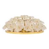 plafonnier fleur en verre Murano par Ernst Palme, Allemagne, années 1970