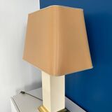 Large rectangular lamp from the 70s in gold