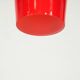 Italian red opaline pendant light - 1960s