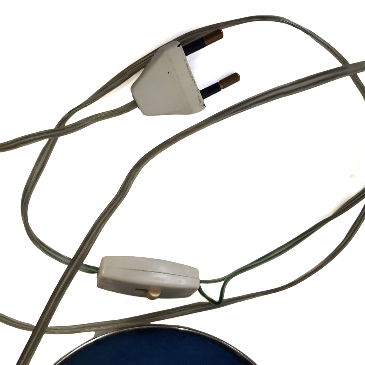 Three vintage bedside lamps in silver