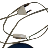 Three vintage bedside lamps in silver