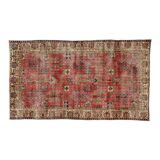 Anatolian handmade vintage rug 196 cm x 116 cm