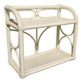Rattan and wicker shelf