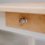 Pine table and its drawer