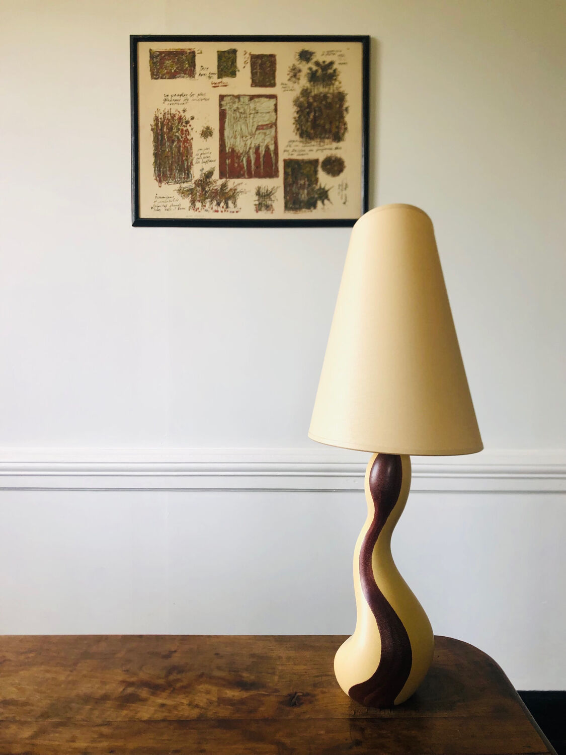 Ceramic lamp by Louis Drimmer, design